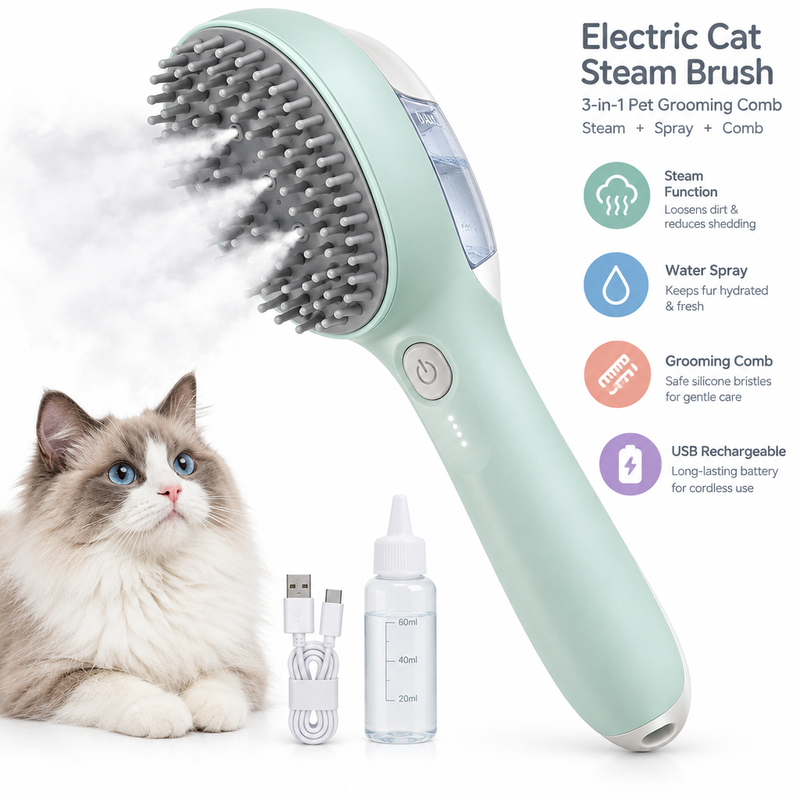 Electric Cat Steam Brush